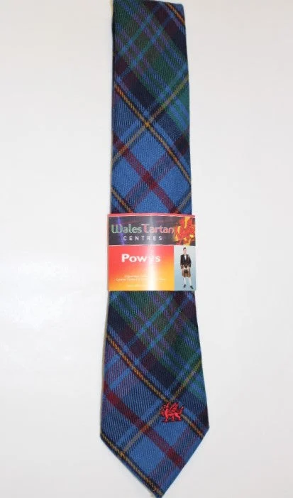 modern office silk necktie designs-Powys Welsh Tartan Tie