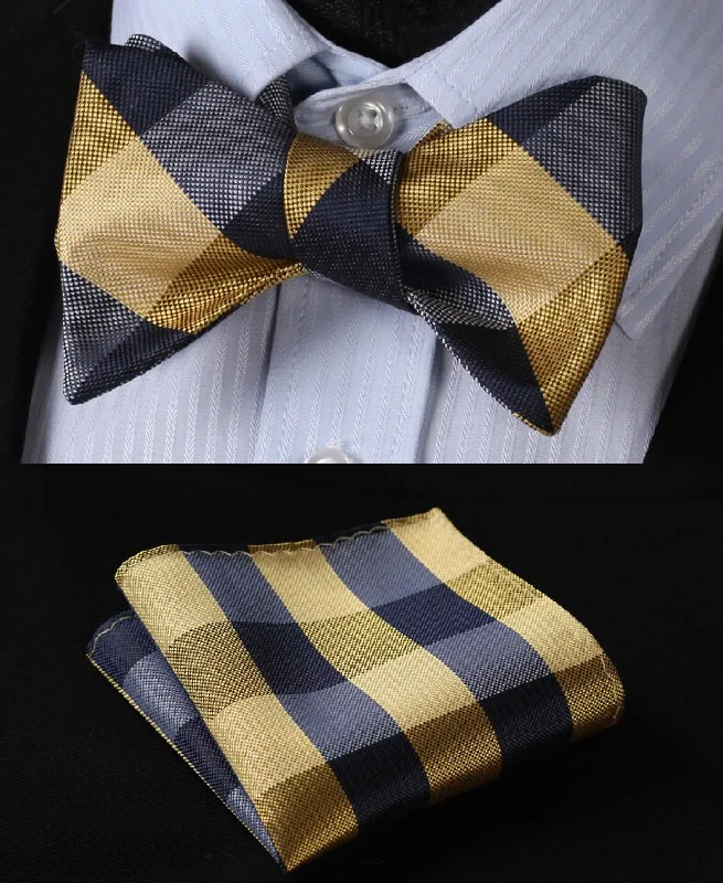 Yellow/Gold, Navy Blue