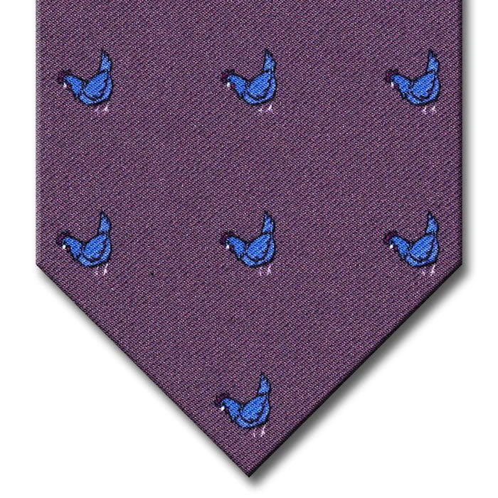 silk necktie options for office wear-Purple Novelty Tie