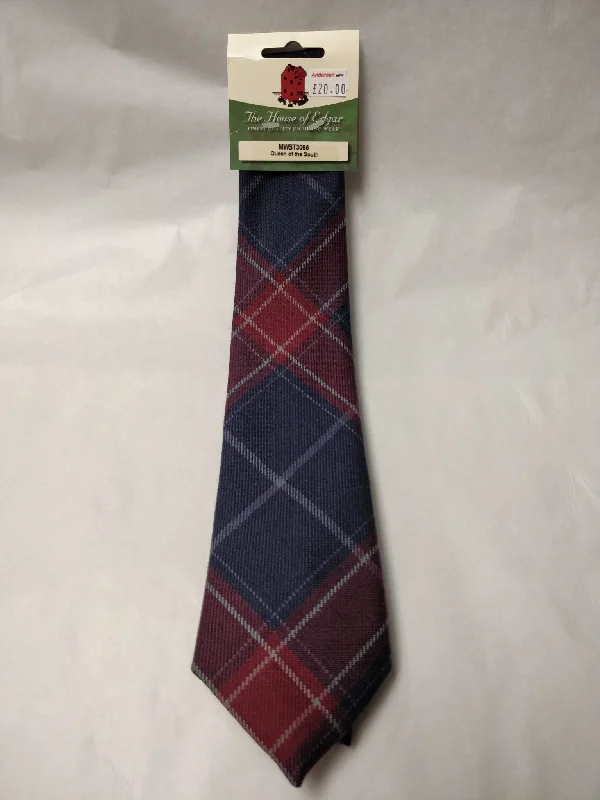 business silk necktie styles for men-Queen of the South Tartan Tie