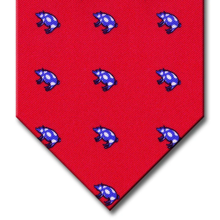 luxurious silk necktie designs for men-Red Novelty Tie