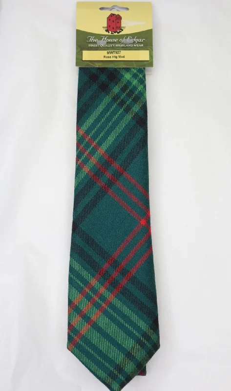 luxury necktie designs for business wear-Ross Modern Hunting Tartan Tie