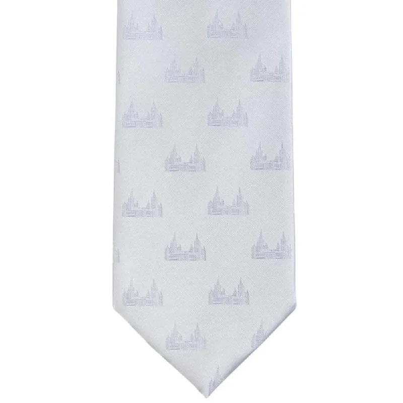 modern wedding necktie sets for men-San Diego California Temple Tie - Standard Width