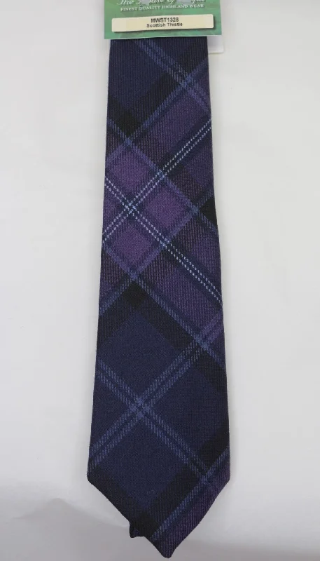 premium silk necktie ideas for business events-Scottish Thistle Tartan Tie