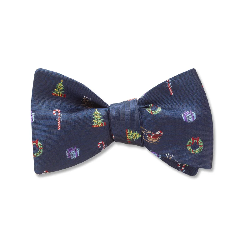 premium silk necktie colors for office wear-Sleigh Ride - Kids' Bow Ties