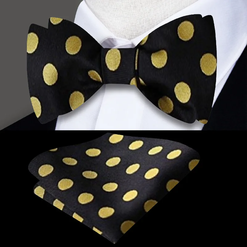 Black, Yellow Dots