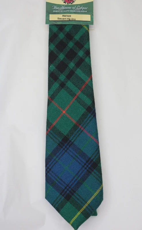 fashionable wedding silk necktie ideas-Stewart Ancient Hunting Tartan Tie