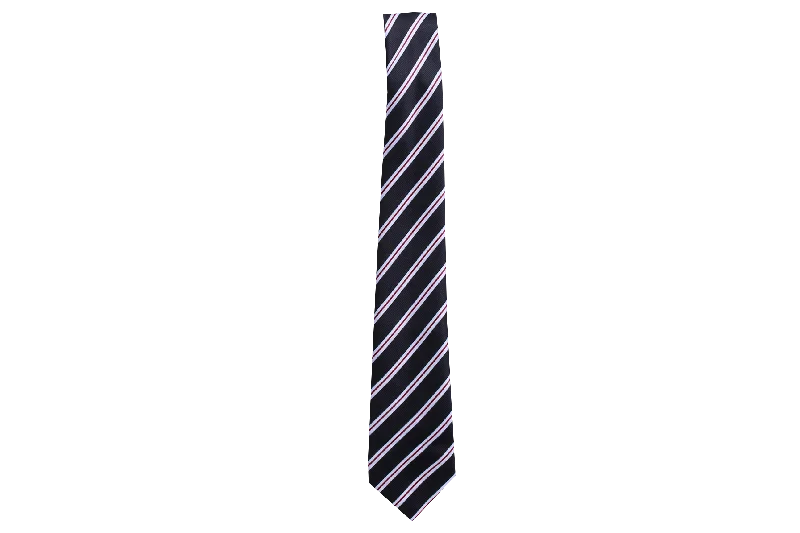 affordable necktie designs for weddings-Striped Tie - Burnwood