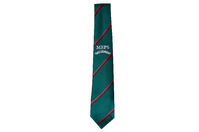 affordable silk wedding necktie combinations-Striped Tie Emb - Mt. Edgecombe Private School