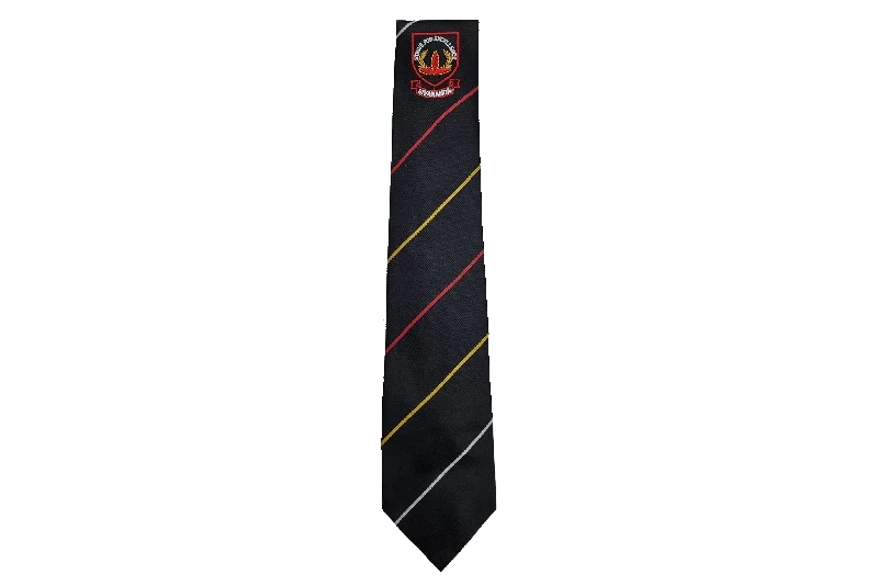 high-quality silk necktie designs for weddings-Striped Tie Emb - Sivananda