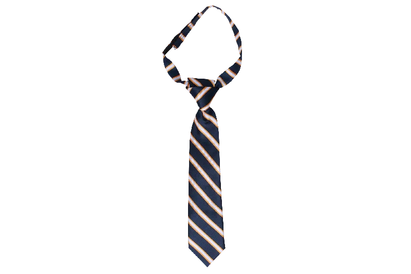 stylish necktie sets for weddings-Striped Tie - D.P.H.S Velcro