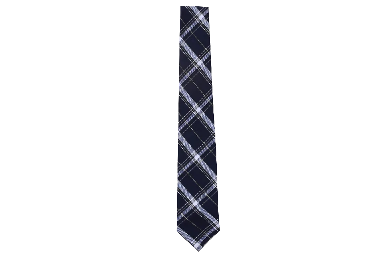 luxurious silk necktie designs for men-Tartan Tie - Eden