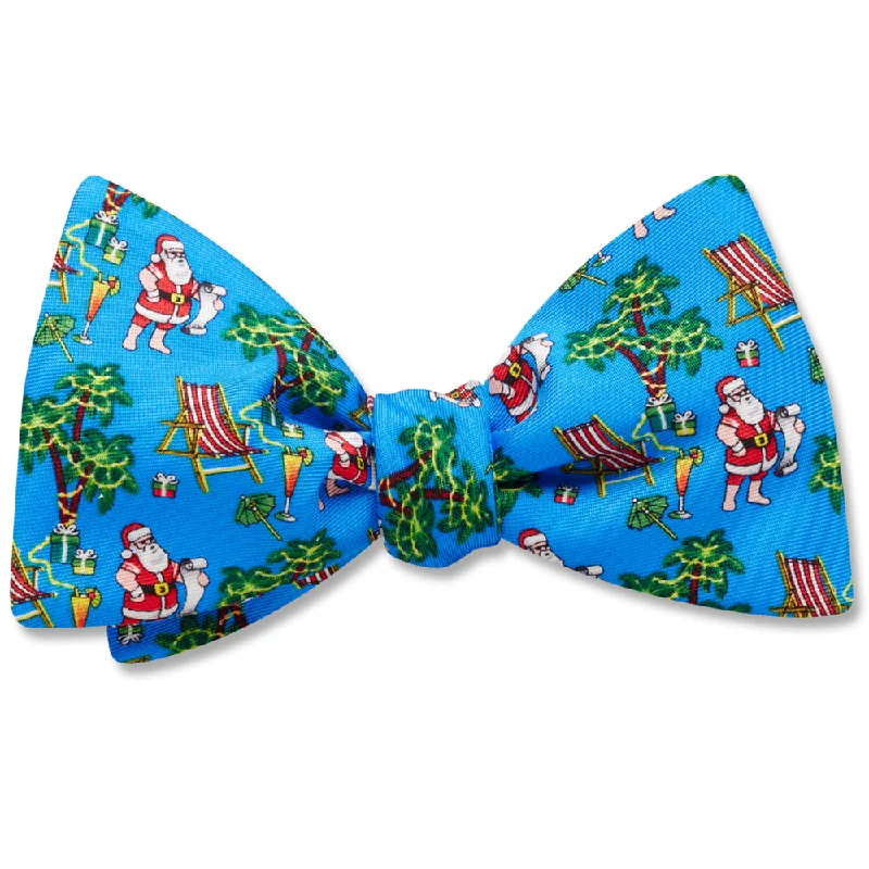 business silk tie sets for formal wear-Tropical Santa - bow ties