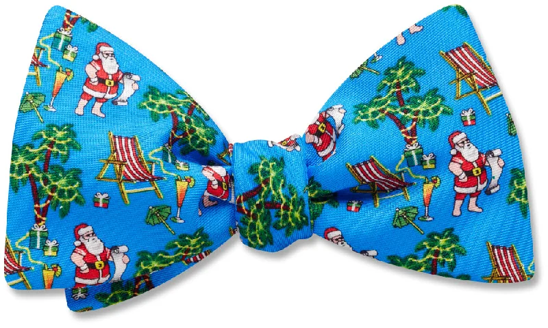 silk ties for formal office events-Tropical Santa - Dog Bow Ties