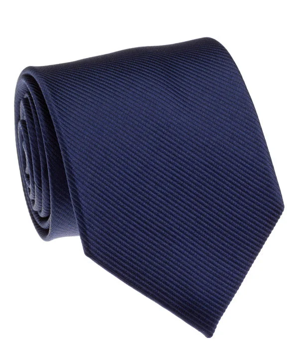 stylish office silk necktie combinations-XL Neckwear - Navy