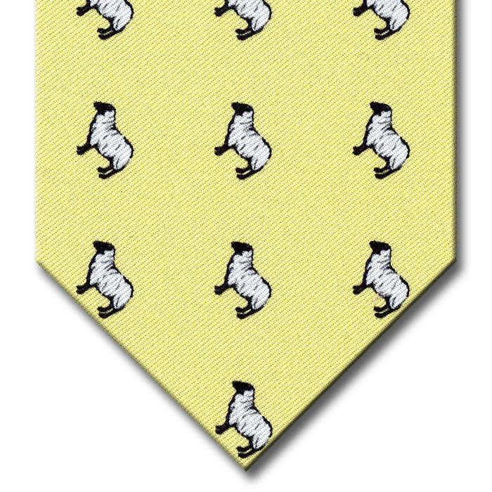 modern silk tie styles for business events-Yellow Novelty Tie