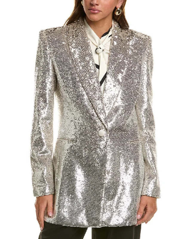 Men's classic wedding tuxedo for groom -BCBGMAXAZRIA Sequin Blazer