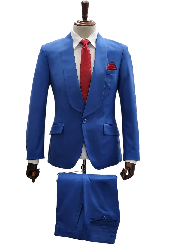 Men's formal tuxedo jacket for special occasions -1 Button Slim Fit Suit FF1S-TRS Light Blue