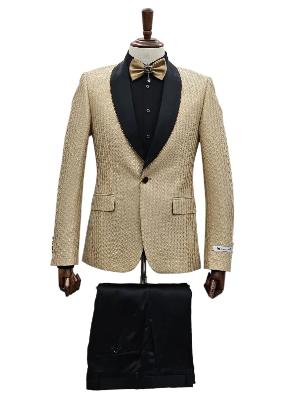 Men's grey tuxedo for formal event -GT1SXT-7290 Gold