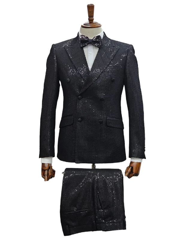 Men's custom black tuxedo for dinner party -GT6DB-236 BLACK