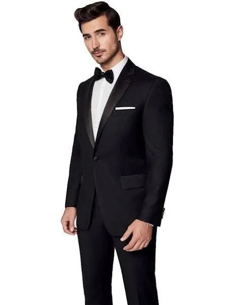 Best tuxedo rental for men's formal dinner -Paul Betenly Notch Lapel Tuxedo