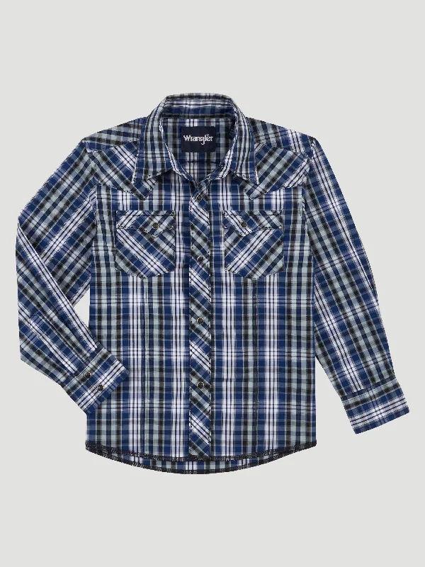 Men’s professional short sleeve shirt -Boy's Wrangler Snap Front Shirt #112317065