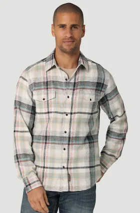 Men’s formal checkered business shirt -Men's Wrangler Retro Premium Button Down Shirt #112324853