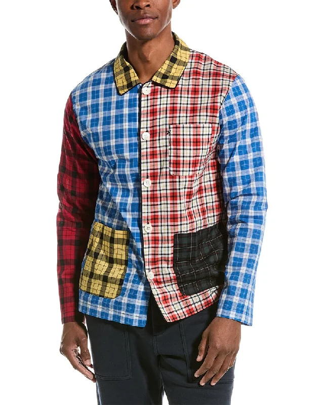 Men’s premium plaid button-up shirt for work -ALEX MILL Pajam Shirt