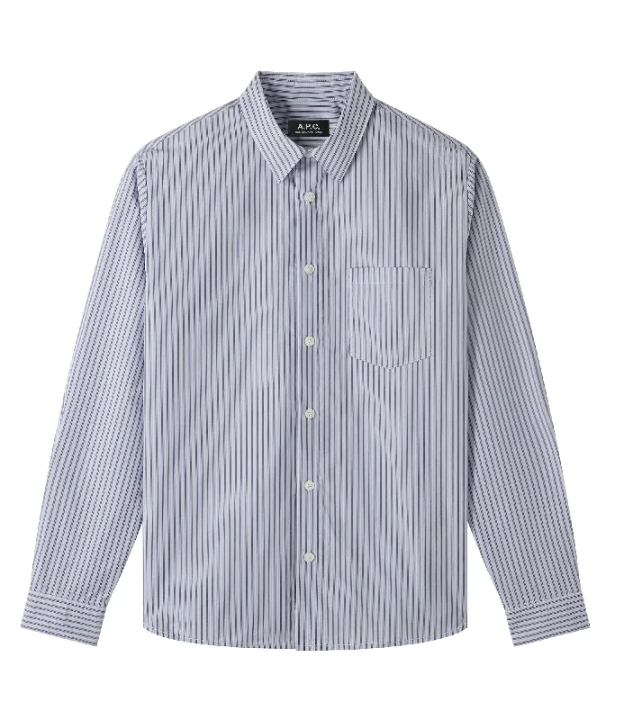 Men’s soft plaid button-up shirt -ClÃment shirt