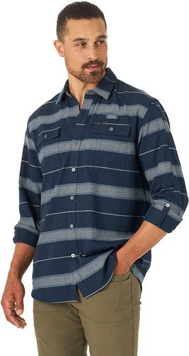 Men’s casual plaid shirt for work -Men's Wrangler Button Down Shirt #NSP51DS