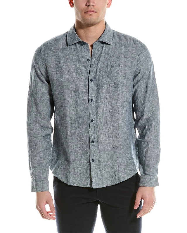 Men’s stylish casual button-down shirt -Onia Slim Fit Linen Shirt