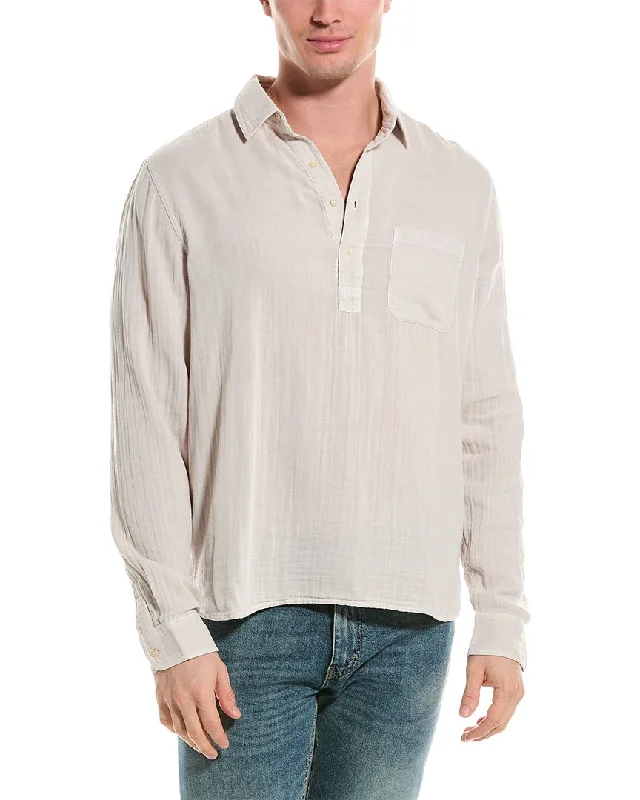 Men’s cotton long sleeve checkered shirt -Velvet by Graham & Spencer Gerald Shirt